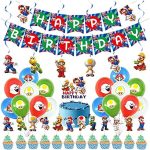 Suministros para fiestas de Super Mario